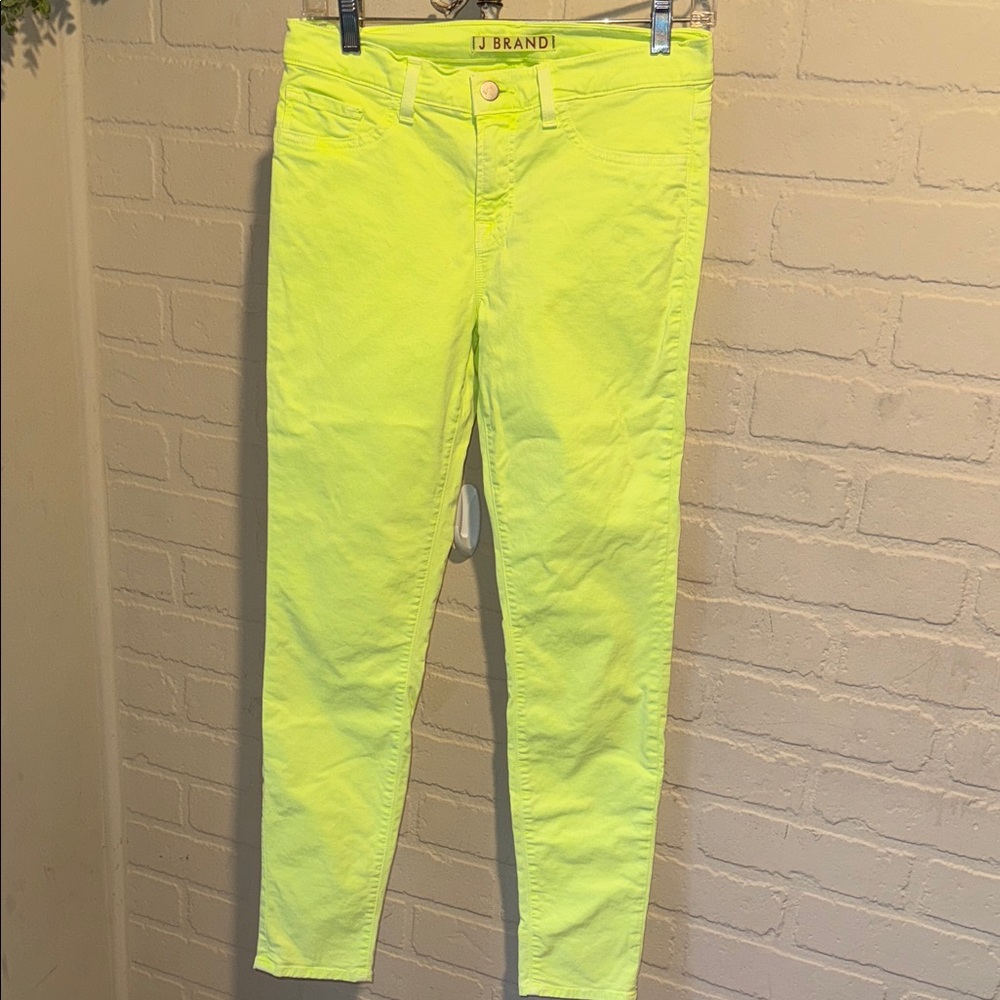 J Brand jeans Bright Yellow Skinny 28 denim baddie